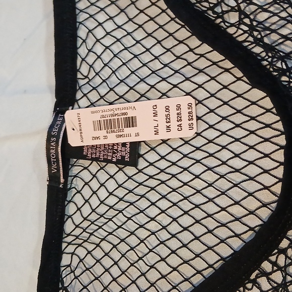 Black Mesh Women's Top - Picture 2 of 6